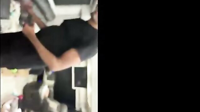 Bhad Bhabie upside down in black top, teasing on Twitch stream