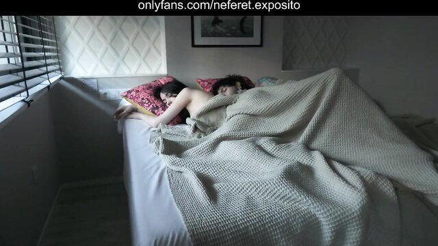Neferet Exposito wakes up naked with lover after wild night