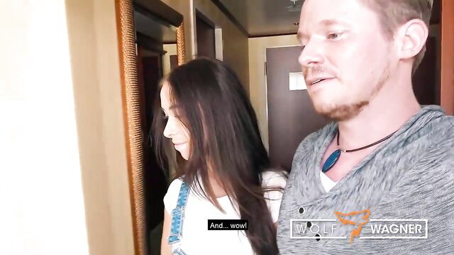 Nata Ocean and Wolf Wagner in intimate hotel encounter