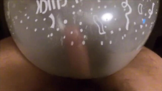 Qualtex eighteen StufferDB girl sits on giant inflated balloon with dick drawing