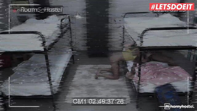 Big breasted Latina fucked by panty sniffer in hostel bunk bed