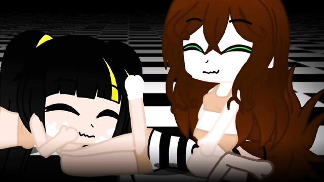 Annie Charlotte as Cassidy and Charlie gyrate playfully in skimpy outfits