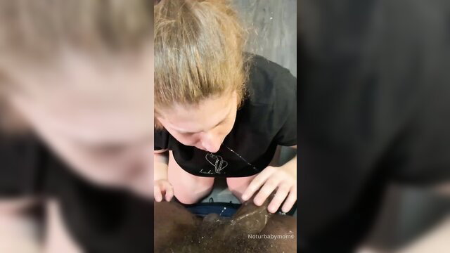Blonde BBW kneels for BBC oral in hot POV compilation