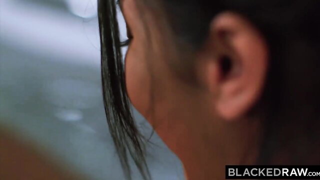 Nia Nacci closeup profile in Blacked Raw promo