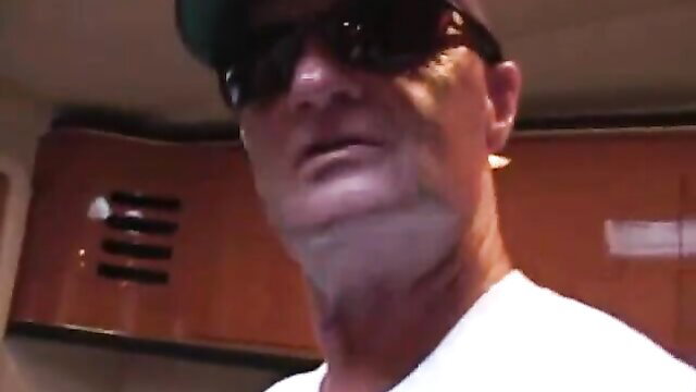 Mature man in shades on boat previews redhead fuck in pink panties green bra