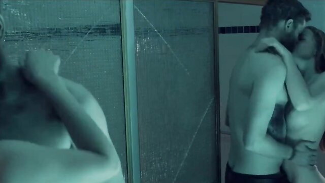 Evelyn Sommer nude & Sarah Mudle nude steamy shower kiss Howlin' Refrain