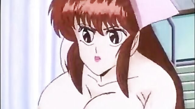 Busty redhead anime nurse with huge tits in Ogenki Clinic ep7 hentai