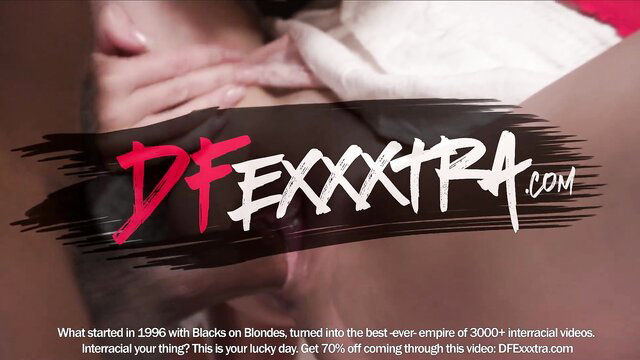 DFXtra interracial porn promo: Black on blonde since 1996, 3000+ videos