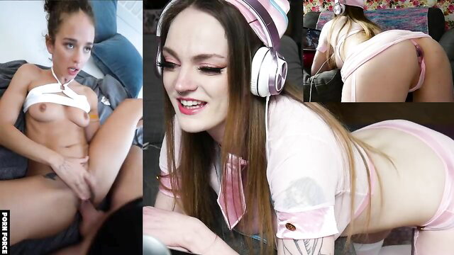 Carly Rae Summers nude webcam tease and Geisha Kyd cosplay ass up