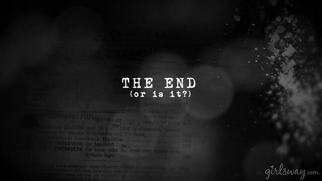 Riley's Lesbian Orgy end screen - mysterious 'The End (or is it?)'