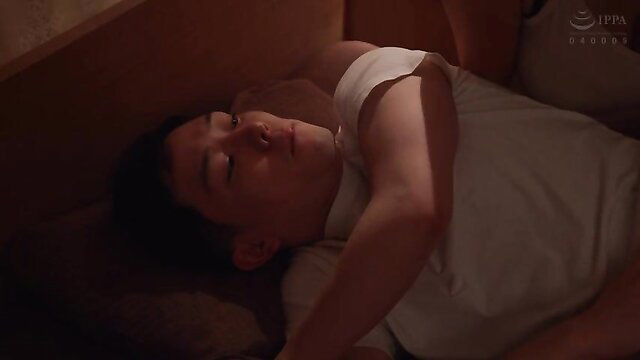 Yuri Honma sleeping nude in bed, exposed tits and body JAV thumbnail