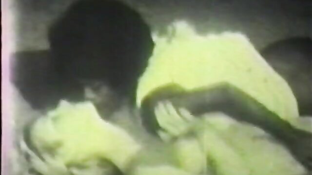 Vintage interracial group sex stag film thumbnail, black men on white woman