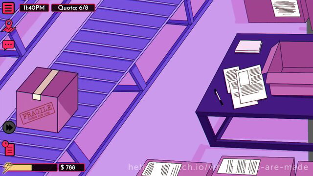 Pulsara X-8 WGAM adult video thumbnail with conveyor belt box scene