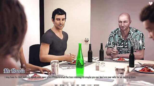 Hot MILF Mrs Harris dines with stepbrother & husband before cheating anal