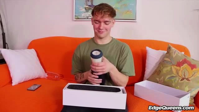 Vivianne DeSilva unboxing stroking thruster toy closeup