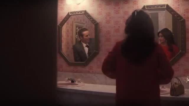Michela De Rossi hot bathroom mirror scene The Many Saints of Newark