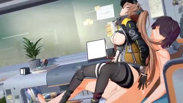 Girls' Frontline Fengyunmomo hentai cosplay thighhighs lap sex