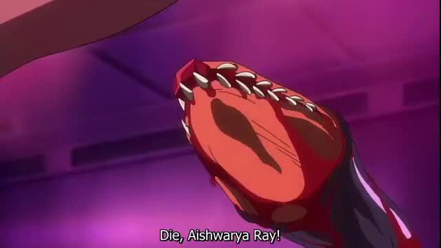 Koutetsu No Majo Annerose hentai demon jaws snap at Aishwarya Rai