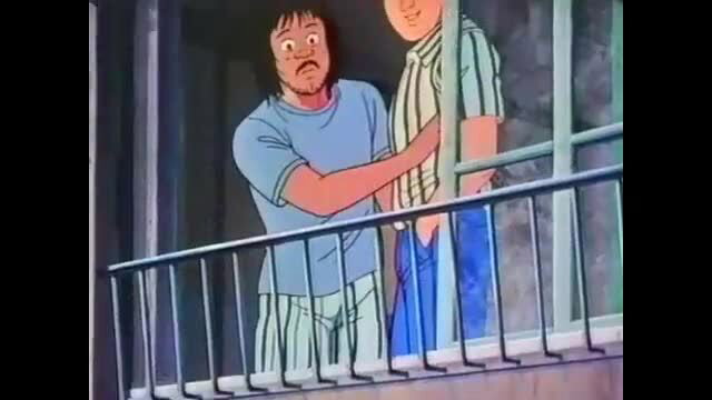 Dokushin Apartment Dokudami-sou vol.1 hentai balcony embrace scene