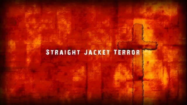 Raven the Whore in Straight Jacket Terror BDSM restraint