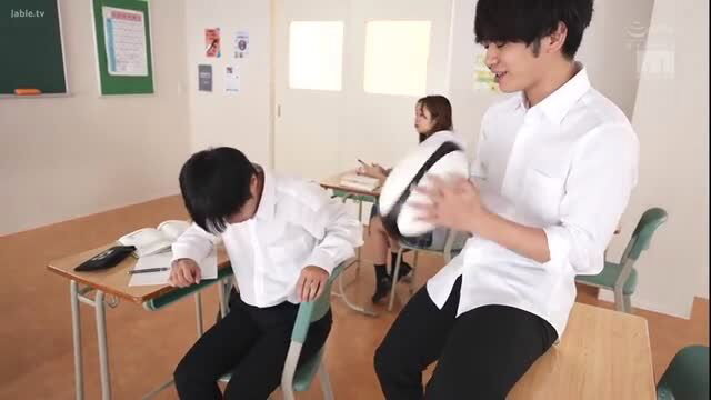 Kira Hosaki in JAV school bully scene, white shirt tease