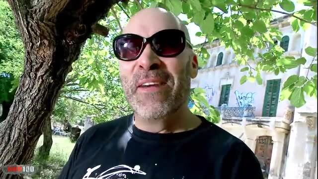 Max Cortes in sunglasses ready for outdoor sex with Pamela Sanchez