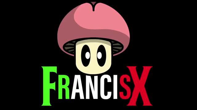 Animated mushroom logo for FrancisX adult video brand