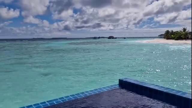 Maldives overwater villa ocean view luxury resort pool