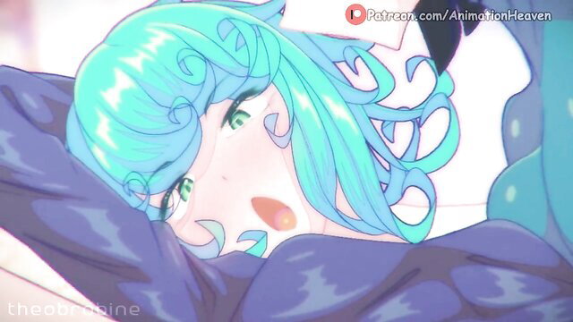Fubuki x Tatsumaki hentai sisters in steamy 4K lesbian embrace