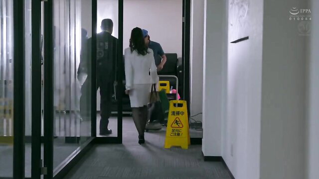 Kana Fuji white dress office walk JAV milf thumbnail