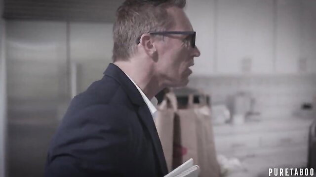 Uncle Charming PureTaboo trailer: handsome older man in suit side profile