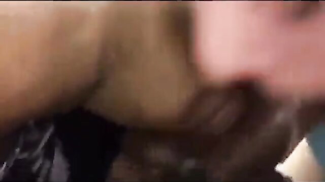 Blurry closeup of two women sucking cock, messy cumshot on faces