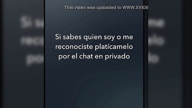 Mystery Latina amateur teases in private chat video, recognize me?