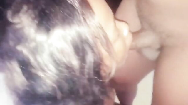 Black whore deepthroats cock with spit, messy oral in HD porn