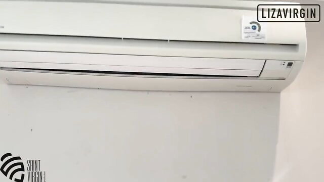 LizaVirgin hot brunette MILF fixing AC unit thumbnail