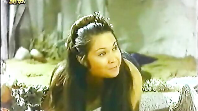Dyesebel 1978 Filipina mermaid in jungle scene, long hair beauty smiling