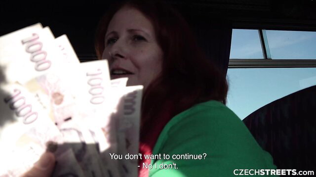 Angelina Love flashing thick cash stacks in car, green top tease