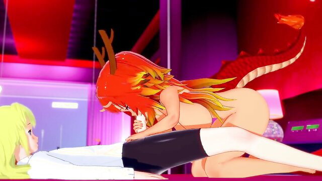 Crim the angel fucked by busty salamander girl in Interspecies Reviewer hentai