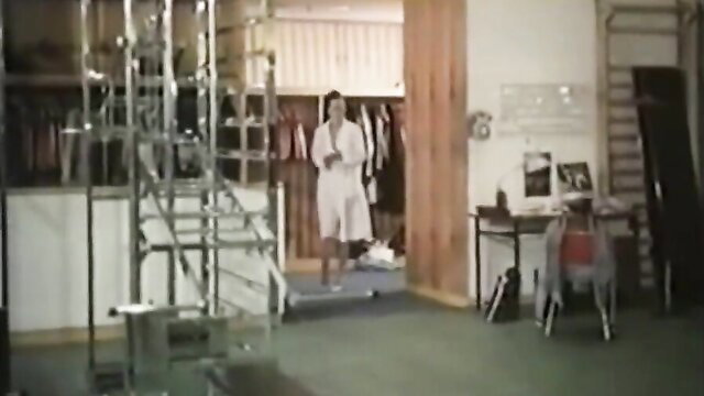 Mika Barthel in white outfit in Clinic For Special Needs 1980