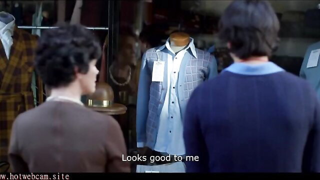 Hot mom and son browsing suits in steamy movie sex scene