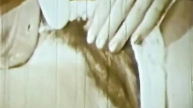 Vintage Playmate Films blonde toasting cock bottoms up blowjob