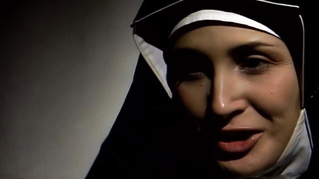 Veronica Sinclair as seductive nun in Caso Malaspina adult scene