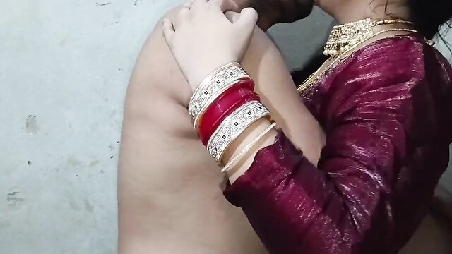 MrsShivani in red bangles embraces nude man, Desi homemade intimacy