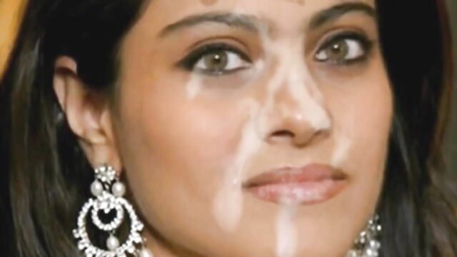 Kajol face covered in cum at party, Bollywood milf bukkake