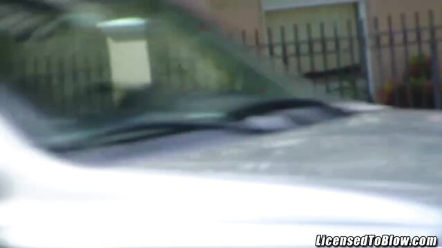 Catalina Cruz car blowjob tease with Dave Pounder