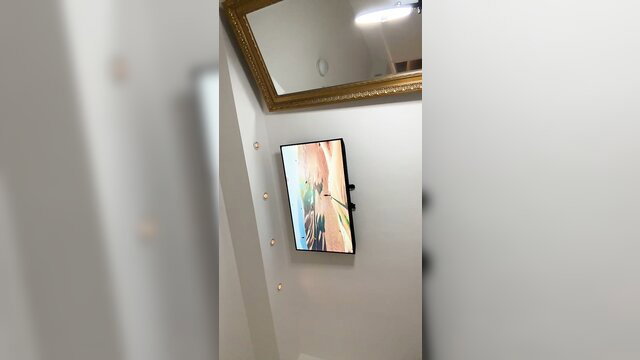 Blonde Angel Live OF model nude in mirror selfie POV