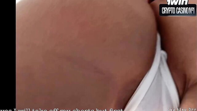 ImMayBee teases huge tits in thong, ghost casino promo solo