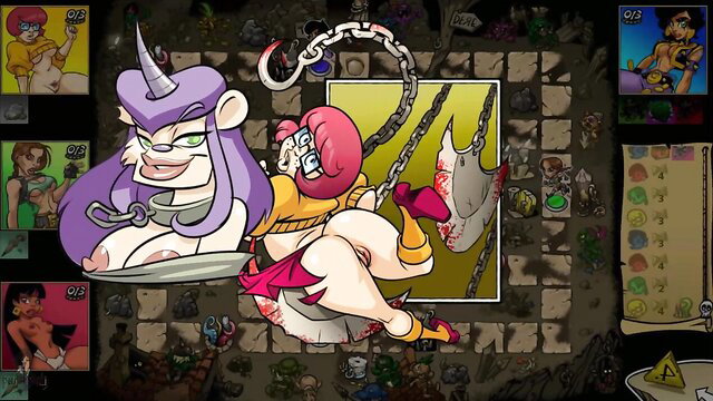 Hentai Iris unicorn girl chained, fights goblins in orgy threesome anal adventure