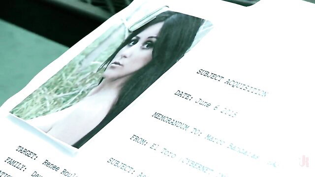 Asian beauty Raven Rule in sexy green dress, senator's daughter submission