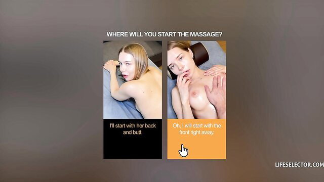 Californiababe nude massage choice: back or tits in Lifeselector